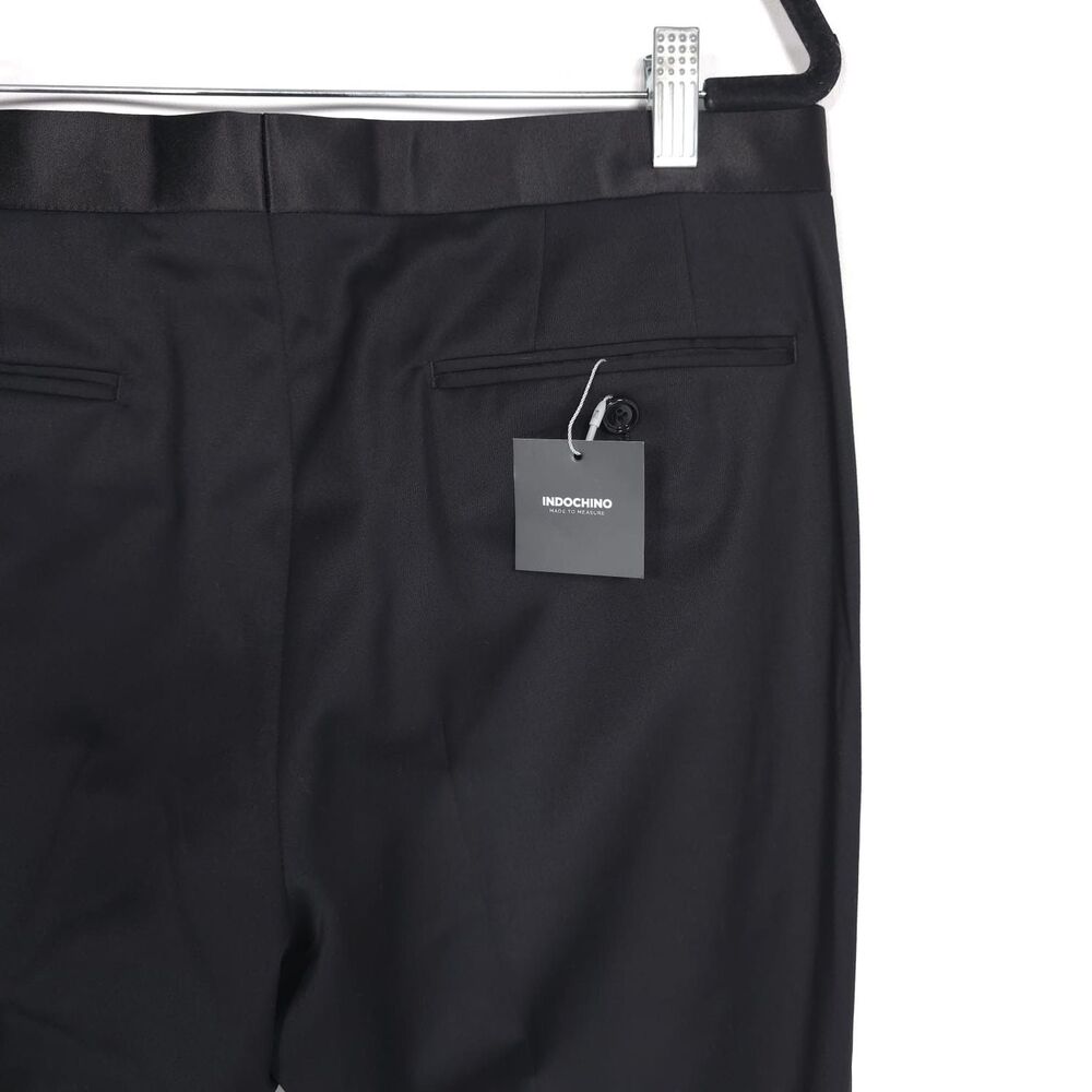INDOCHINO NEW Black Dress Pants‎ Slim Fit Flat Front Size 34x36 - Picture 9 of 13